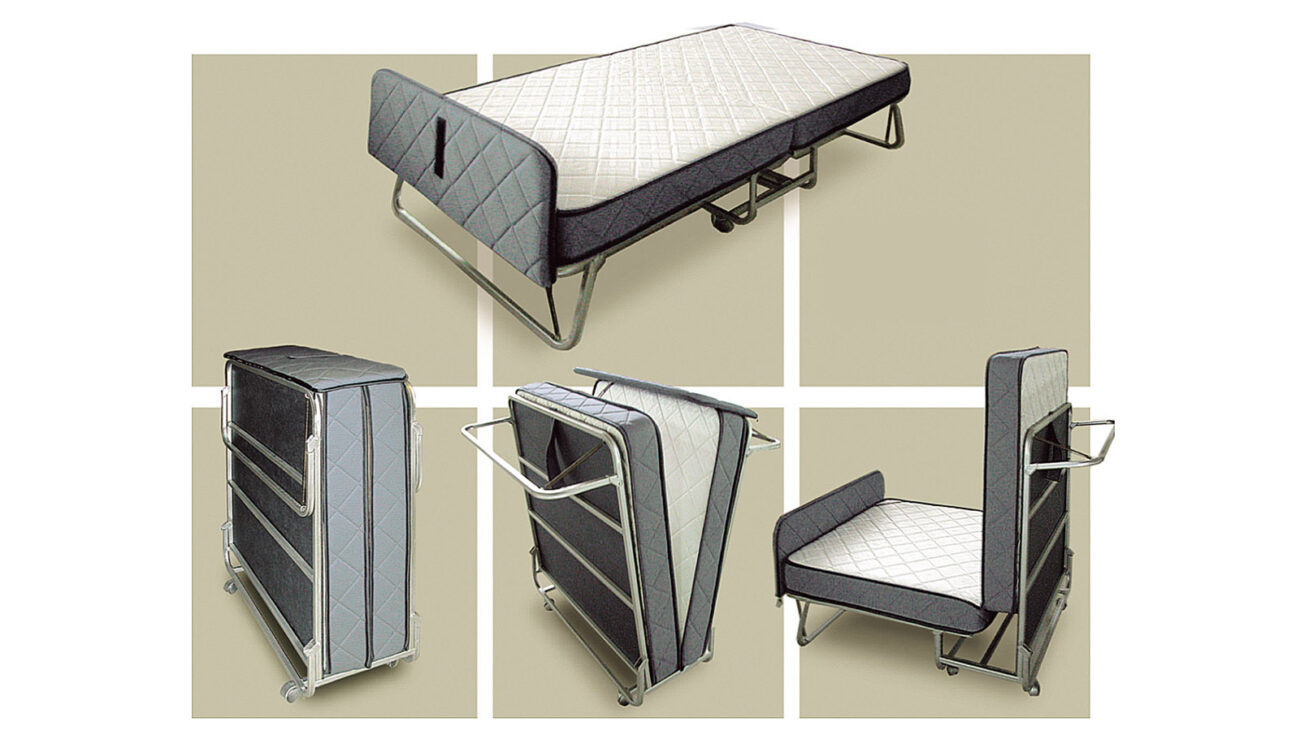 Folded Bed gestarúm 90x200 dökkgrátt