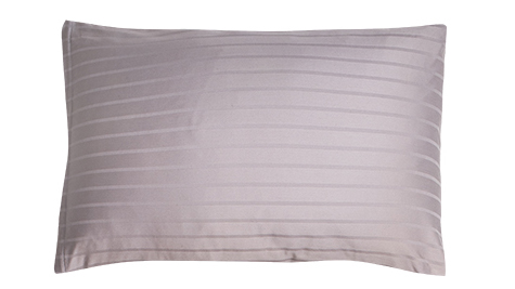 Dimma Oxford koddaver stripe ljósgrá 50x70