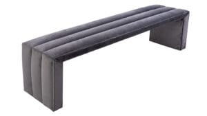 Casaletto bekkur Velluto 257 dökkgrár