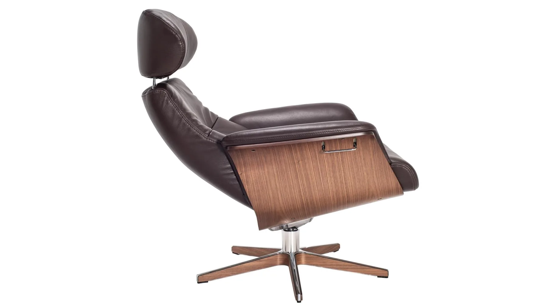 Timeout stóll XL hnota/leður Zero brúnn - m/v