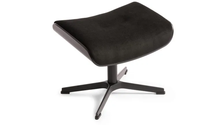 Timeout skammel XL svört eik/Evita svart-svart ál