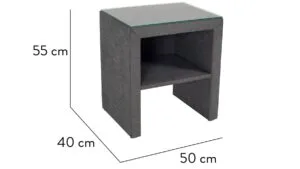 Viking náttborð Noubuk 16