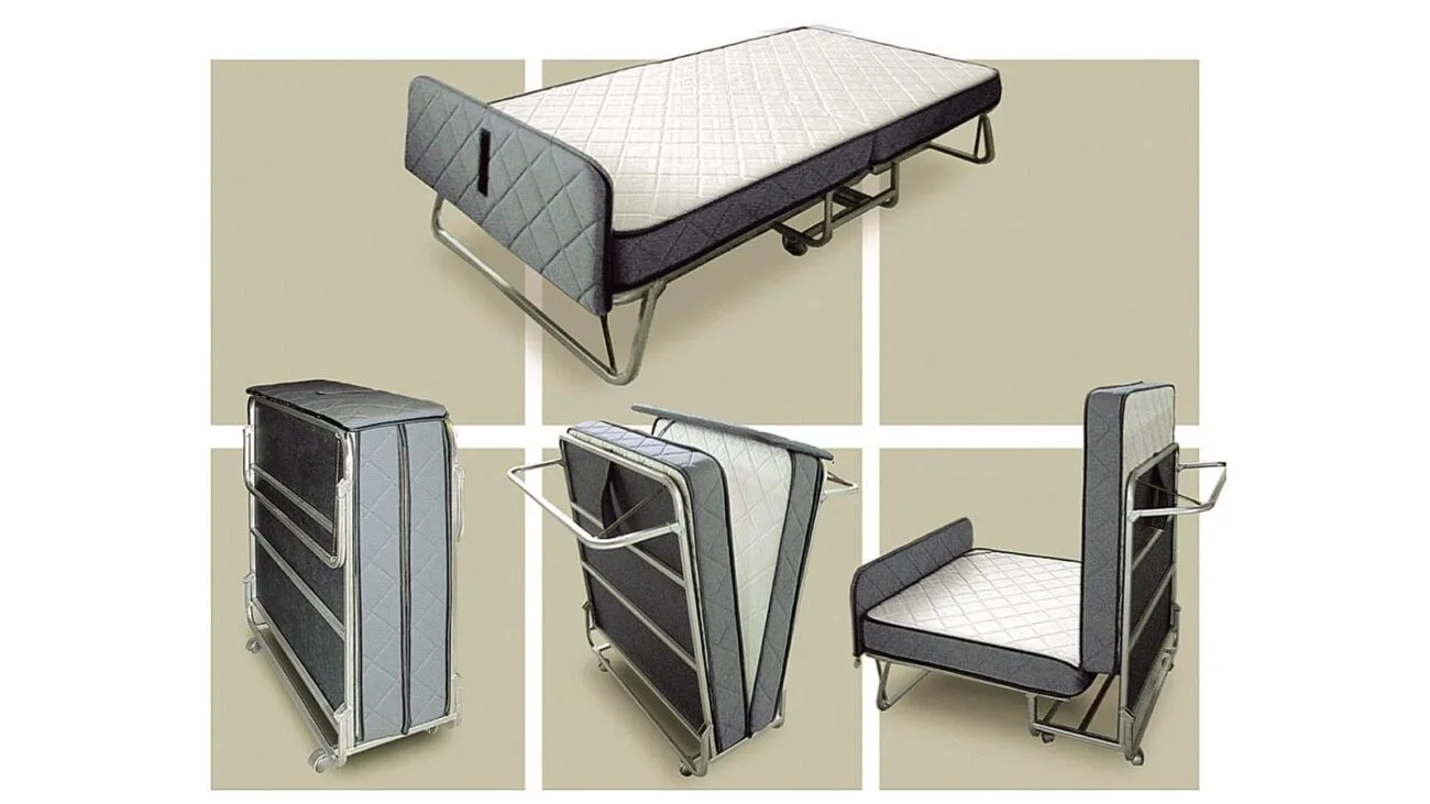 Folded Bed gestarúm 90x200 dökkgrátt