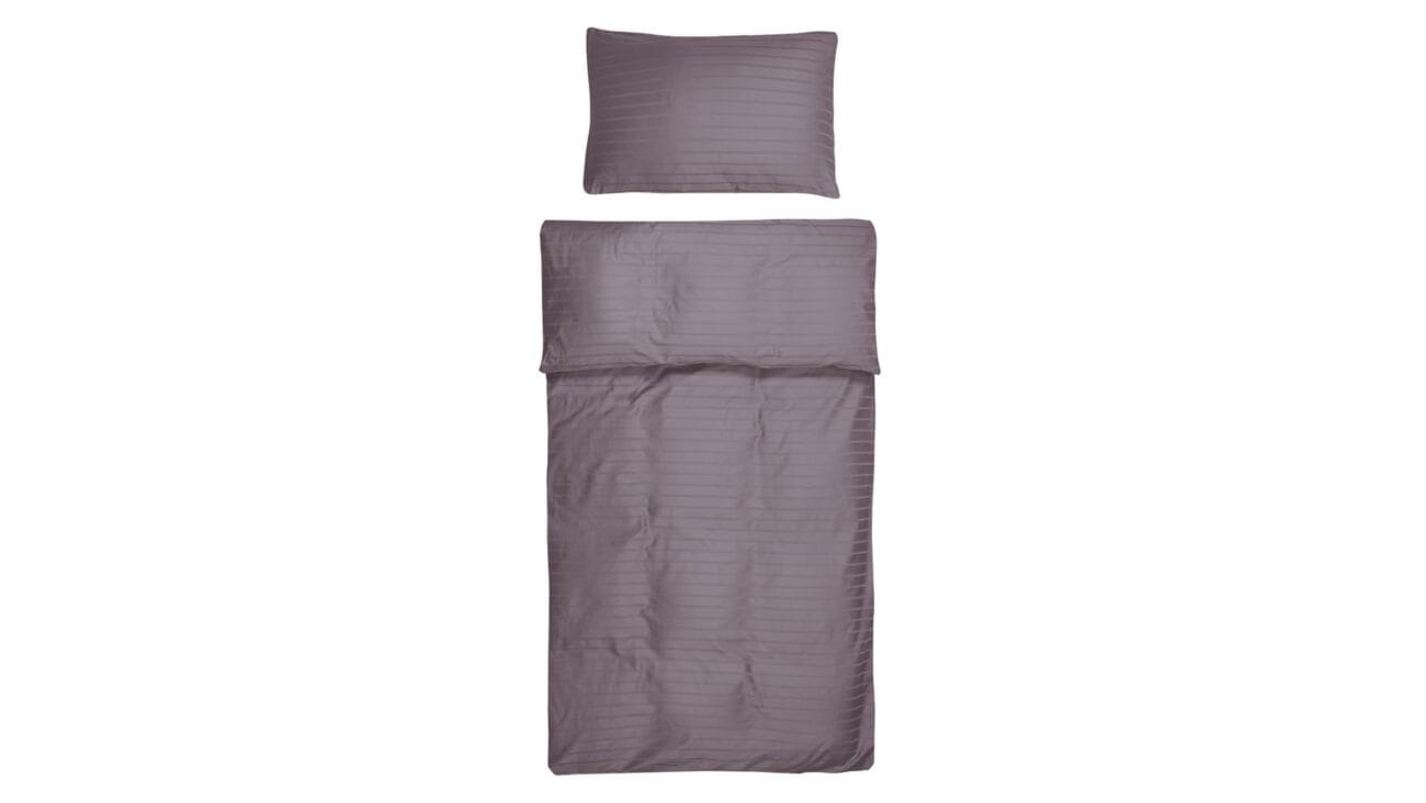 Dimma rúmföt striped dökkgrá 140x200