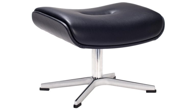 Timeout skammel leður svart - ál