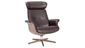 Timeout stóll XL hnota/leður Zero brúnn - m/v