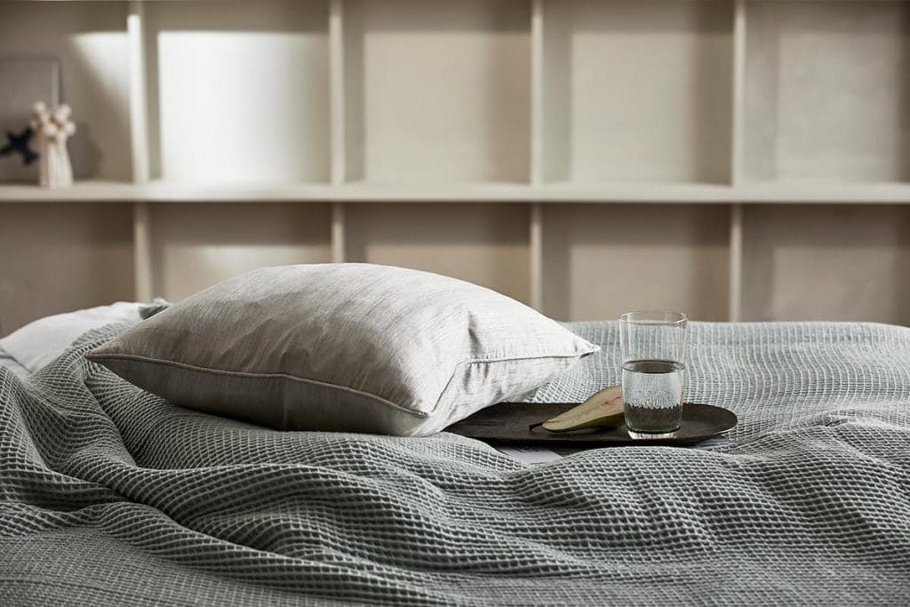 Nordal Alpha rúmteppi ljósgrænt