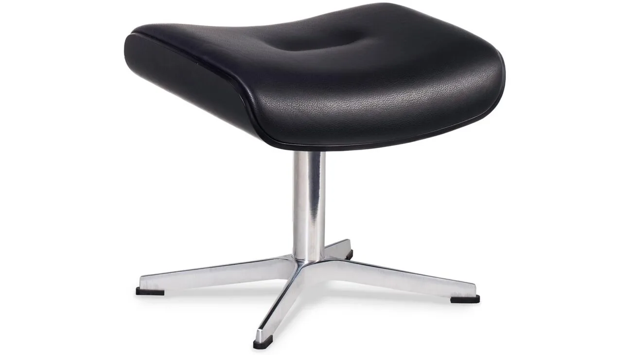 Timeout skammel XL svört eik/leður svartur - ál