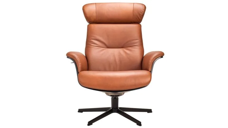 Timeout stóll svört eik/Western koníak - svart ál