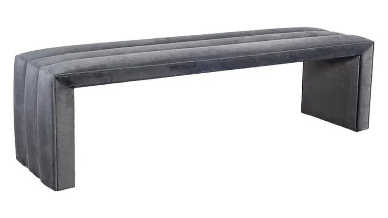 Casaletto bekkur Malcolm 32 dökkgrátt flauel