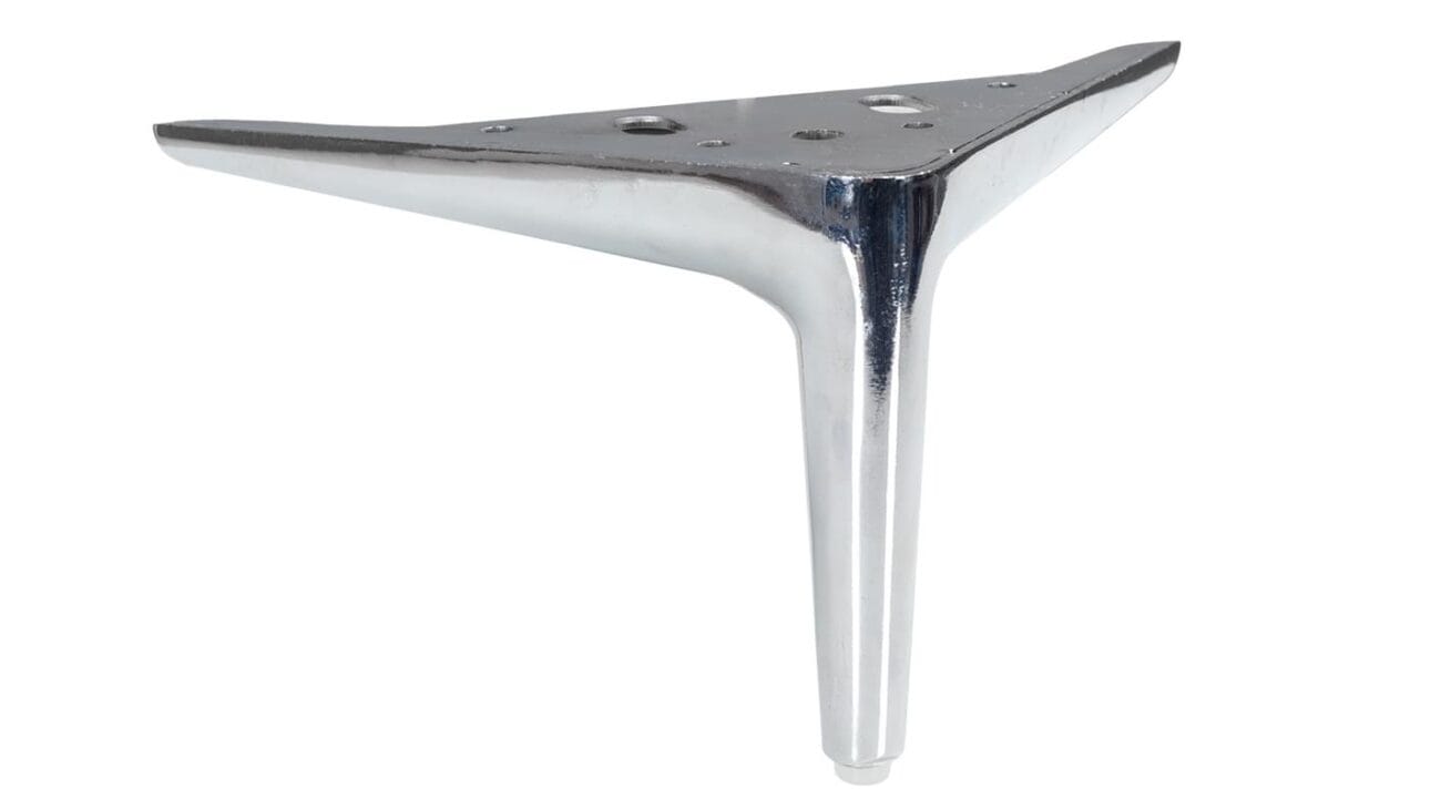 Wave - Rúmfótur (12cm - Króm)