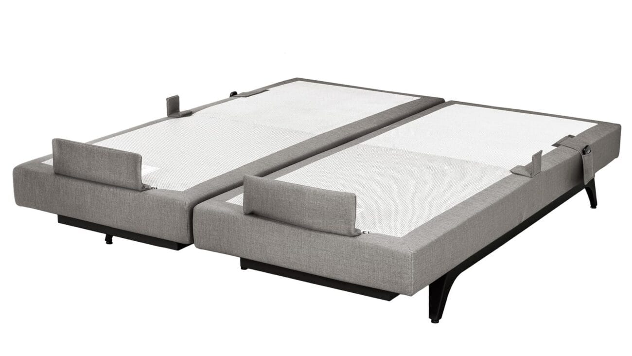 Perfect fjaðrandi stillanl. botn 90x210 ljósgrár