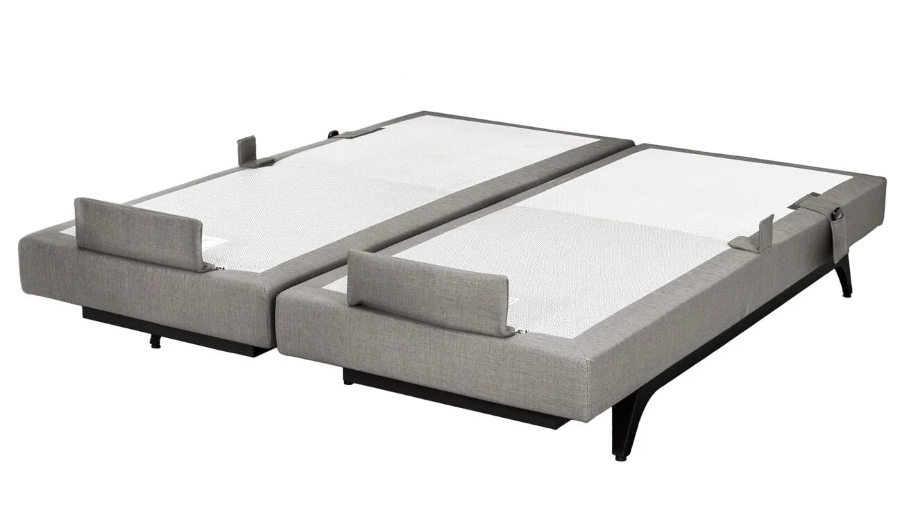 Perfect fjaðrandi stillanl. botn 90x210 ljósgrár