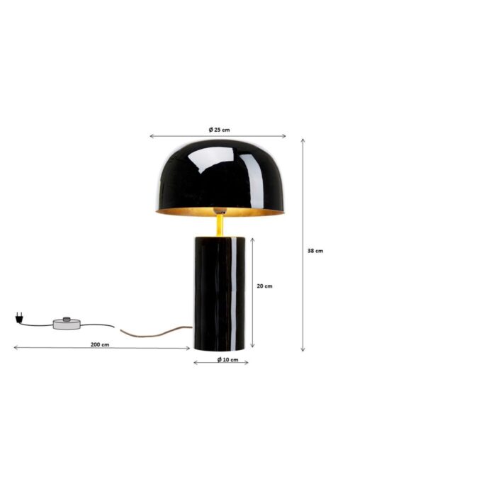 Kare Loungy borðlampi svartur 40cm