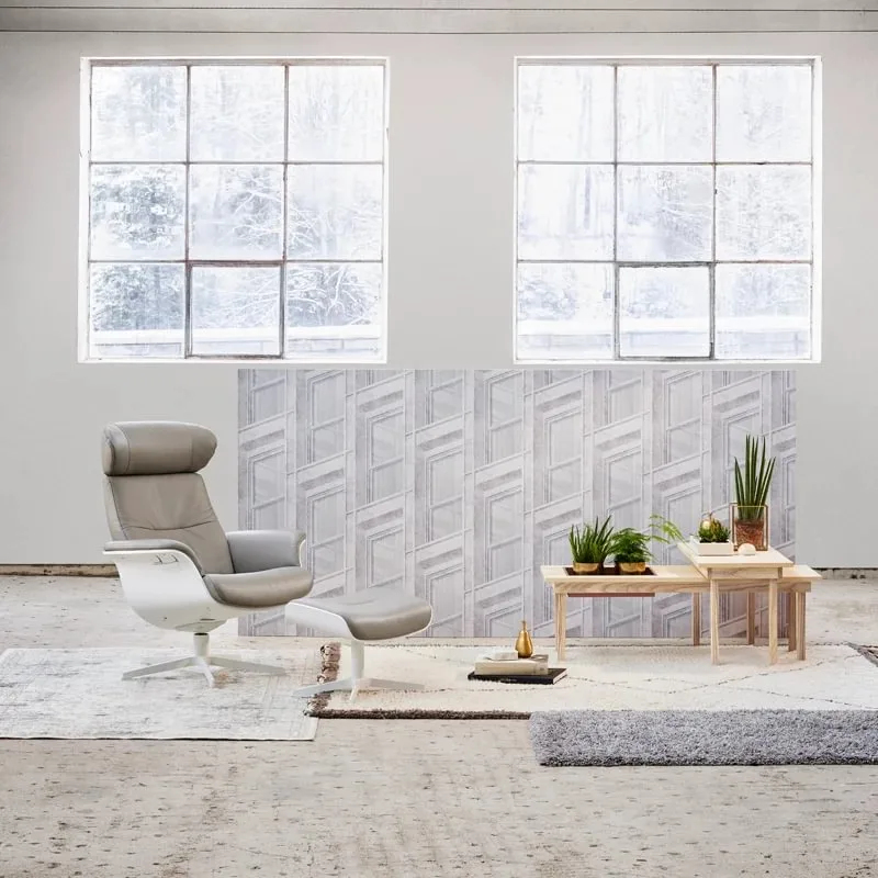 Timeout stóll XL hnota/leður Zero brúnn - m/v