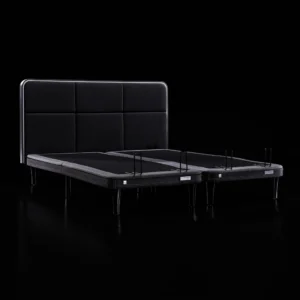 Ergo Sportive stillanlegur rúmbotn 180x200 með höfuðgafli og led lýsingu grár