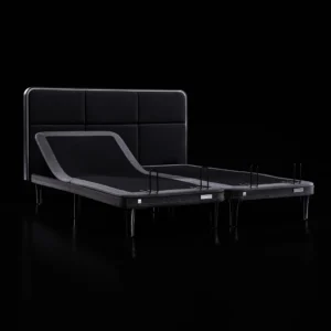 Ergo Sportive stillanlegur rúmbotn 180x200 með höfuðgafli og led lýsingu grár