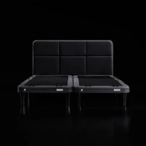 Ergo Sportive stillanlegur rúmbotn 180x200 með höfuðgafli og led lýsingu grár