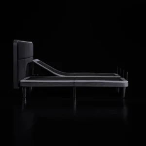 Ergo Sportive stillanlegur rúmbotn 180x200 með höfuðgafli og led lýsingu grár