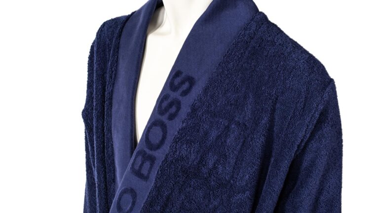 Boss Plain baðsloppur Navy - M