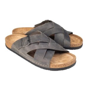 Kosy inniskór 43 Bjarmi grátt leður Kosy inniskór 43 Bjarmi grátt leður