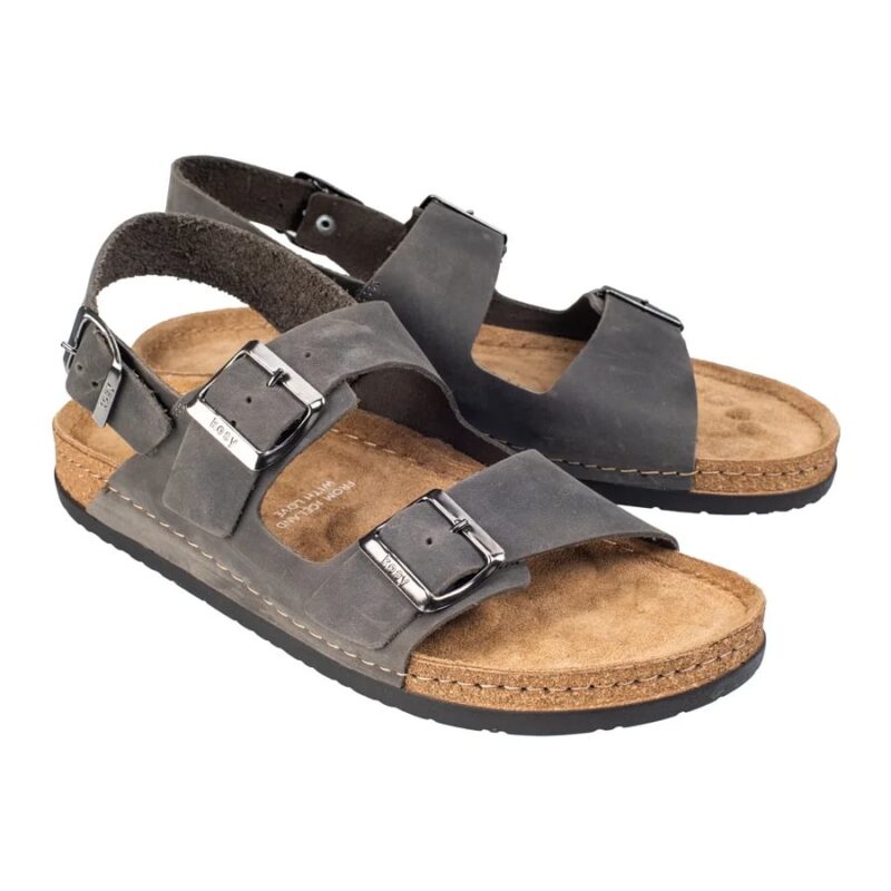 Blær - Inniskór (Grátt leður)