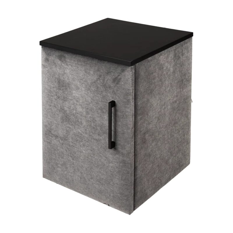 Houston náttborð vinstri Savanna dökkgrátt