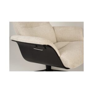 Timeout stóll svört eik/Mito beige - svartur