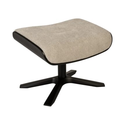 Timeout skammel svört eik/Mito beige - svart