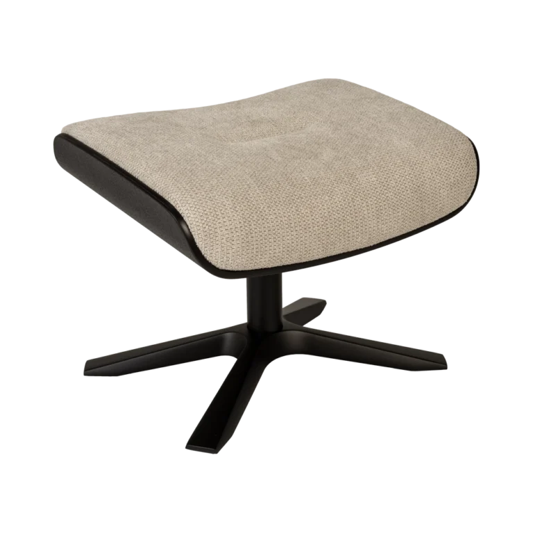 Timeout skammel svört eik/Mito beige - svart