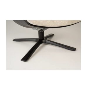 Timeout stóll svört eik/Mito beige - svartur