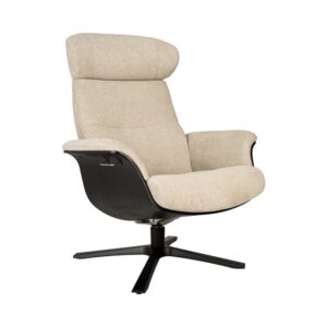 Timeout stóll svört eik/Mito beige - svartur