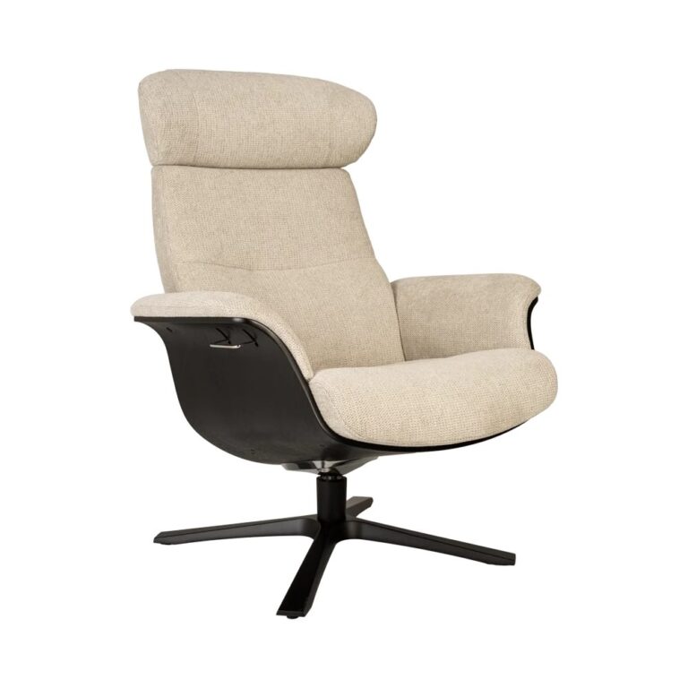 Timeout stóll svört eik/Mito beige - svartur