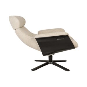 Timeout stóll svört eik/Mito beige - svartur