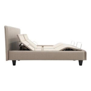 Ergo Smart stillanlegt rúm 180x200 beige m höfuðgafli