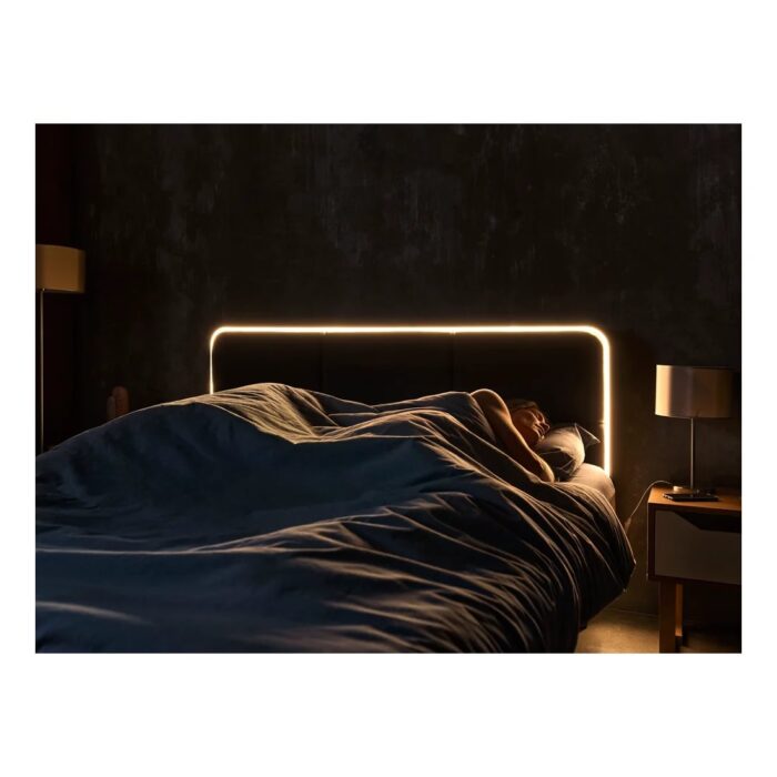 Ergo Sportive stillanlegur rúmbotn 180x210 með höfuðgafli og led lýsingu grár