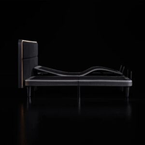 Ergo Sportive stillanlegur rúmbotn 180x210 með höfuðgafli og led lýsingu grár