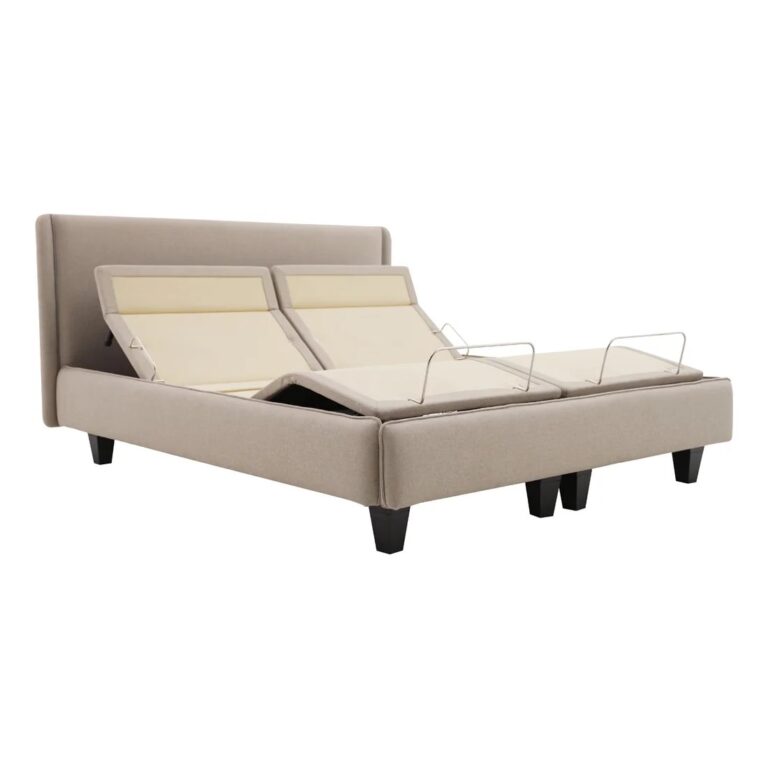 Ergo Smart stillanlegt rúm 180x210 beige m höfuðgafli