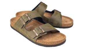 Ylur - Inniskór (Ólífugrænt leður) Ylur - Inniskór (Ólífugrænt leður)