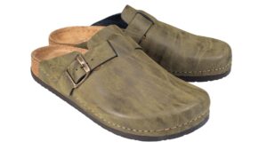 Hrím - Inniskór (Ólífugrænt leður) - Image 3