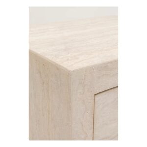 Kare Travertino náttborð 50x49cm