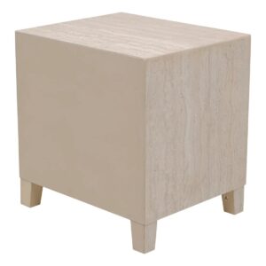 Kare Travertino náttborð 50x49cm