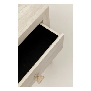 Kare Travertino console borð 100x77cm