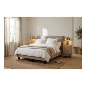 Bamboo rúmföt Elegance 200x220 hvítt