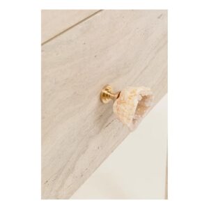 Kare Travertino console borð 100x77cm