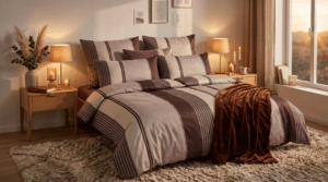 Joop rúmföt Herringbone stripe 4125-1 140x200