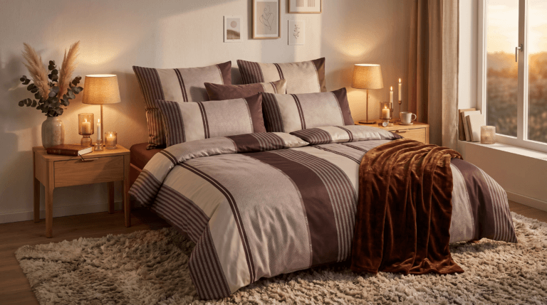 Joop rúmföt Herringbone stripe 4125-1 140x200