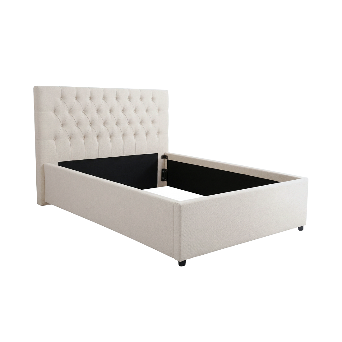 Milano rammi m/höfuðgafli beige 180x200 Milano rammi m/höfuðgafli beige 180x200