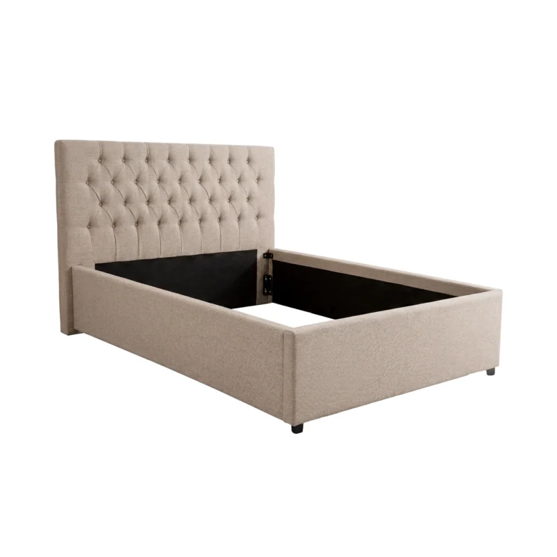 Milano rammi m/höfuðgafli brúnn 180x200