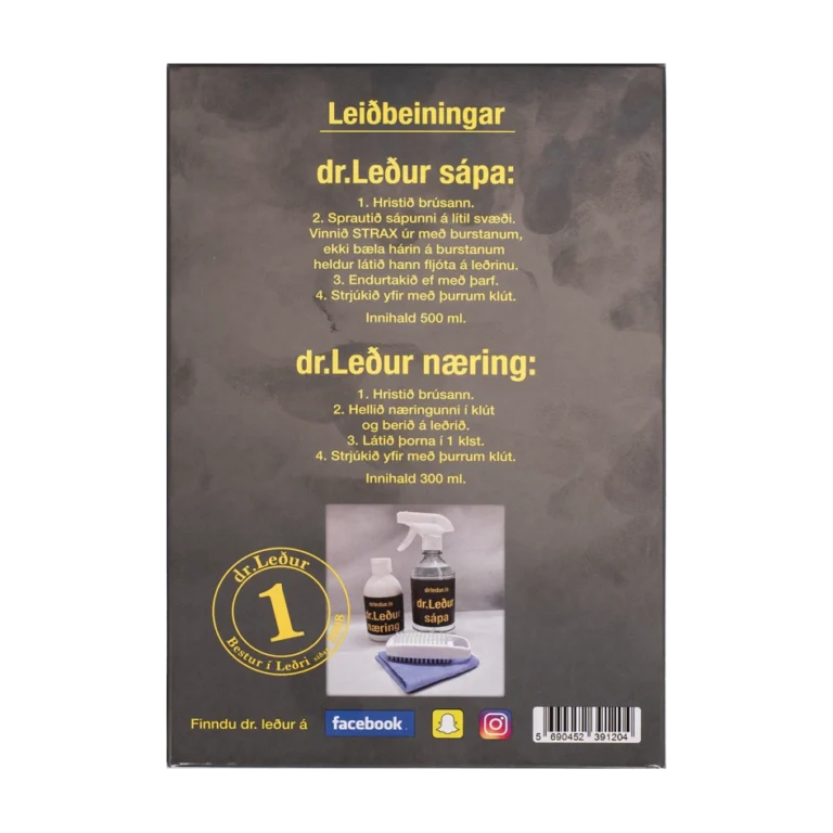 dr. Leður kassinn - sápa og næring